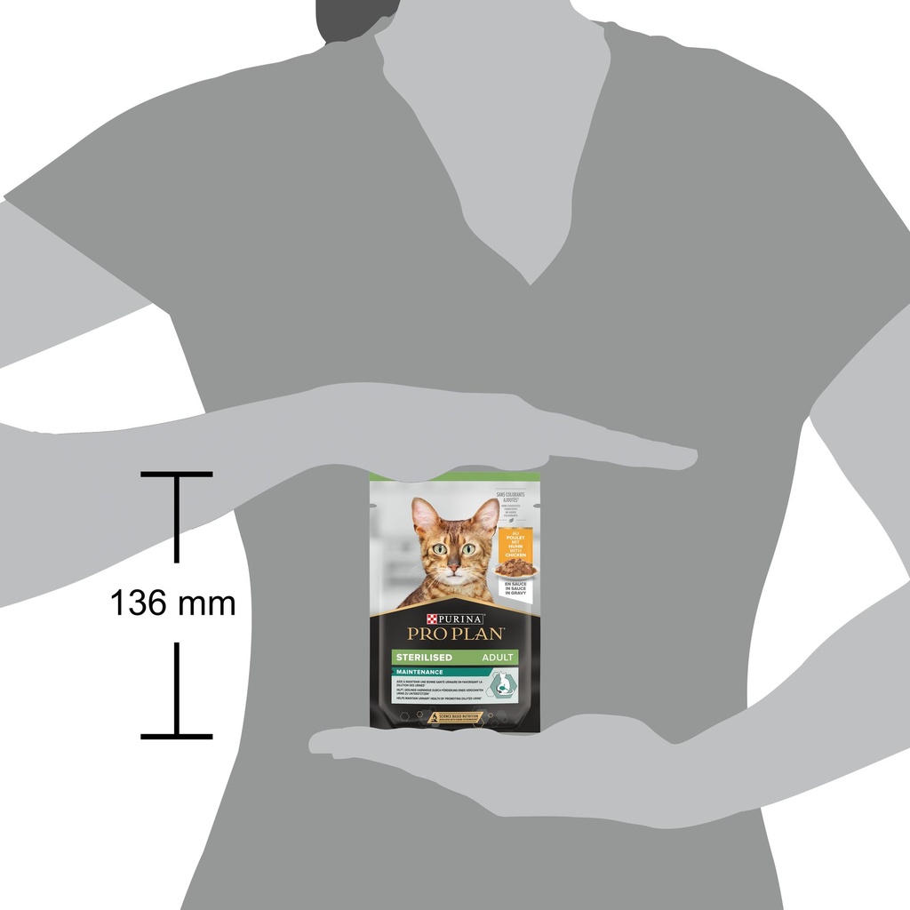 Pro Plan Sterilized Adult Renal Plus Wet Cat Food Pouch Chicken in Gravy MultiPack 10x85g