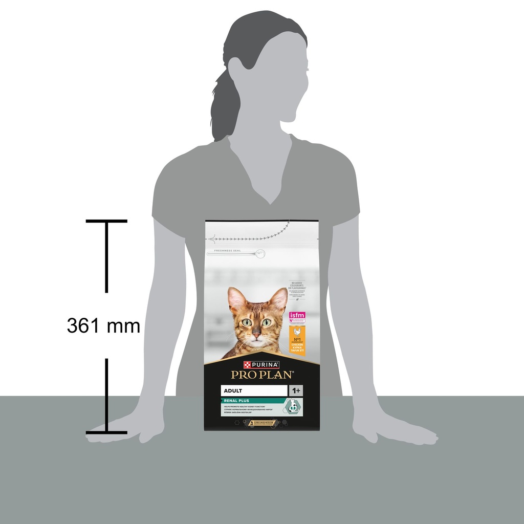 Pro Plan Adult Renal Plus Everyday Dry Cat Food with Chicken 1.5Kg
