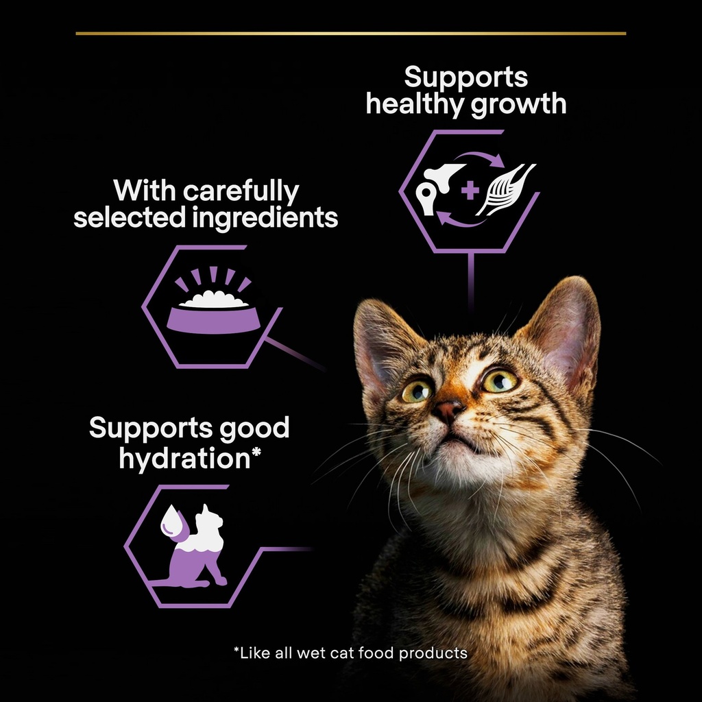 Pro Plan Baby Kitten Healthy Start Mousse Wet Cat Food Can with Chicken 85g